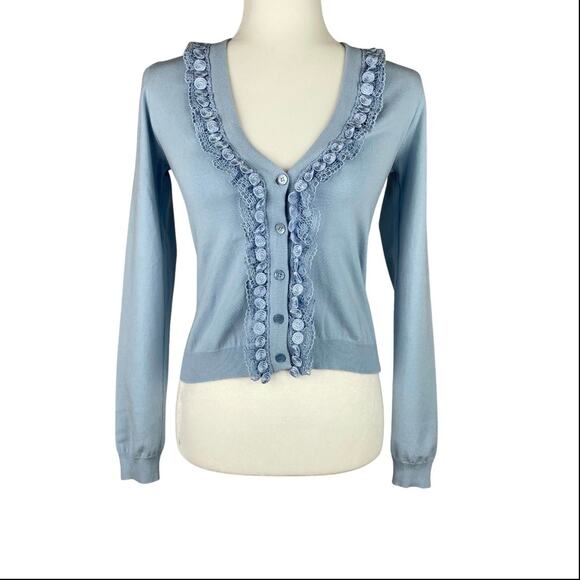 Moschino Light Blue Cardigan Sz 6